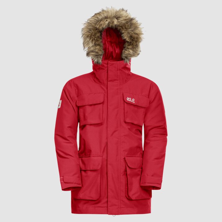 Parka Jack Wolfskin Snow Explorer Niños Rojos Mexico-1431568